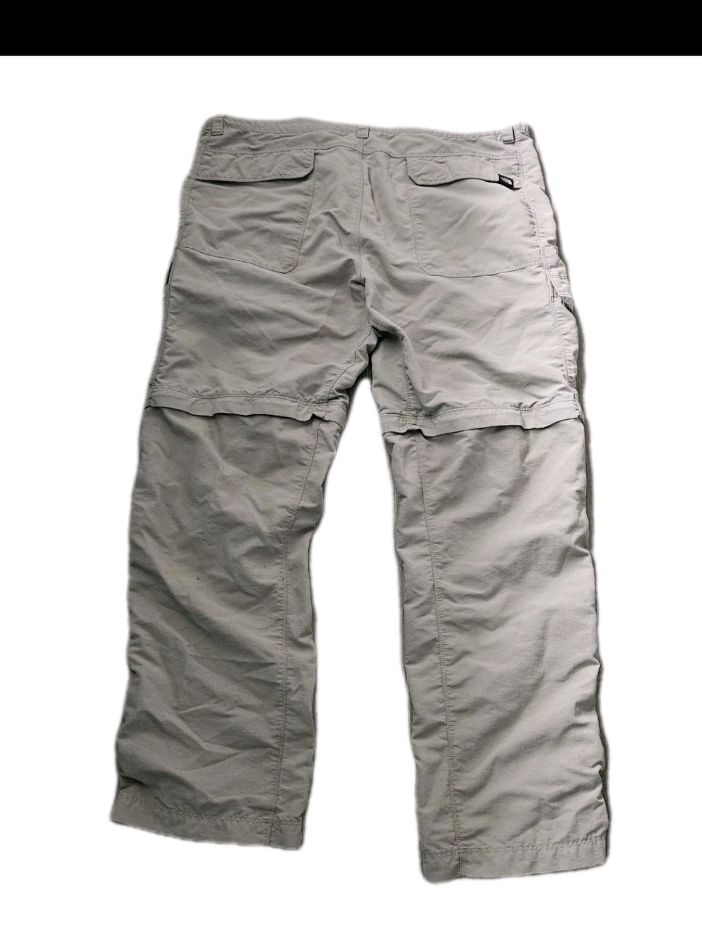 The North Face Men's Convertible Hiking Pants Tan/Khaki Zip-Off Shorts Size 38